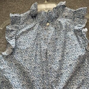 Sara Campbell Blue and White Floral Dress